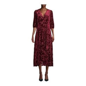 CALVIN KLEIN Burnout Floral Dress NWT